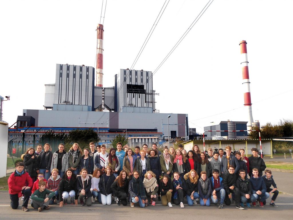 Les élèves de 3e de Sainte à la centrale EDF de Cordemais